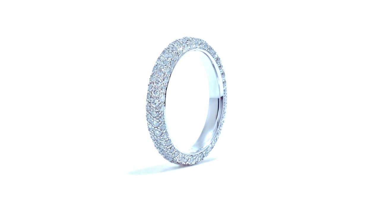 36548 - Pave Diamond Eternity Wedding Ring 1.74 ct. tw. (in 18k white gold) at Ascot Diamonds