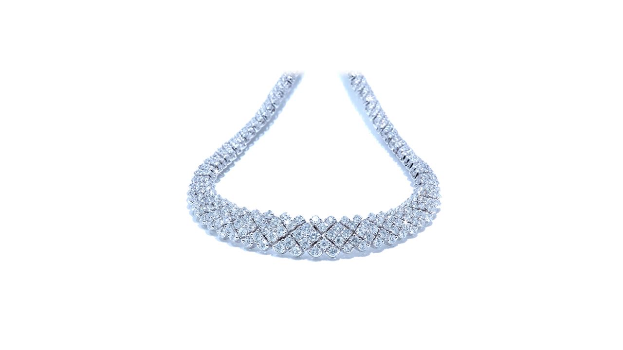 41492 - Eternity Diamond Necklace 15 ct. tw. (in 18k White Gold) at Ascot Diamonds