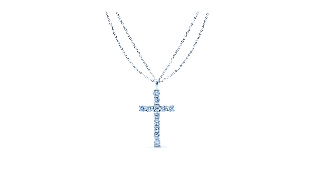j8398 - Diamond Cross Pendant at Ascot Diamonds