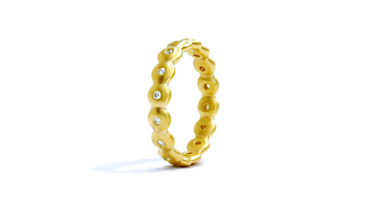 j9669 - Diamond Stackable Band 0.13 ct. tw. (in 18k yellow satin gold) at Ascot Diamonds