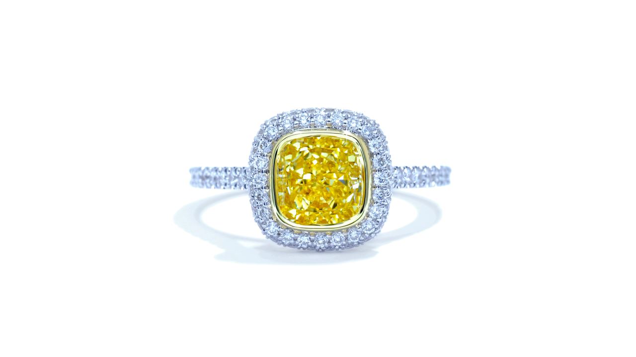 j9790_d2939 - 1.52 ct. Cushion Cut Diamond Engagement Ring at Ascot Diamonds