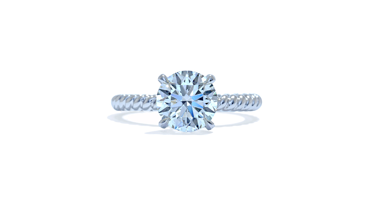 ja1192_lgdp2165 - Twisted Band Solitaire Engagement Ring at Ascot Diamonds