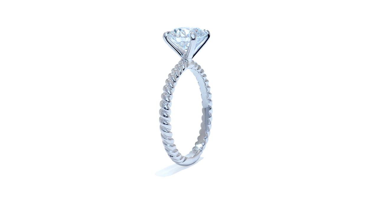 ja1192_lgdp2165 - Twisted Band Solitaire Engagement Ring at Ascot Diamonds