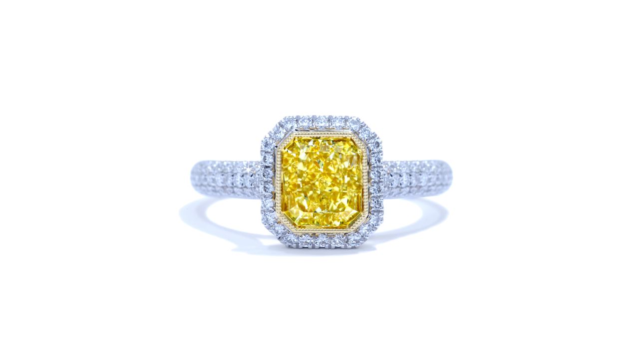 ja1715_d2547 - Fancy Yellow Diamond Engagement Ring at Ascot Diamonds