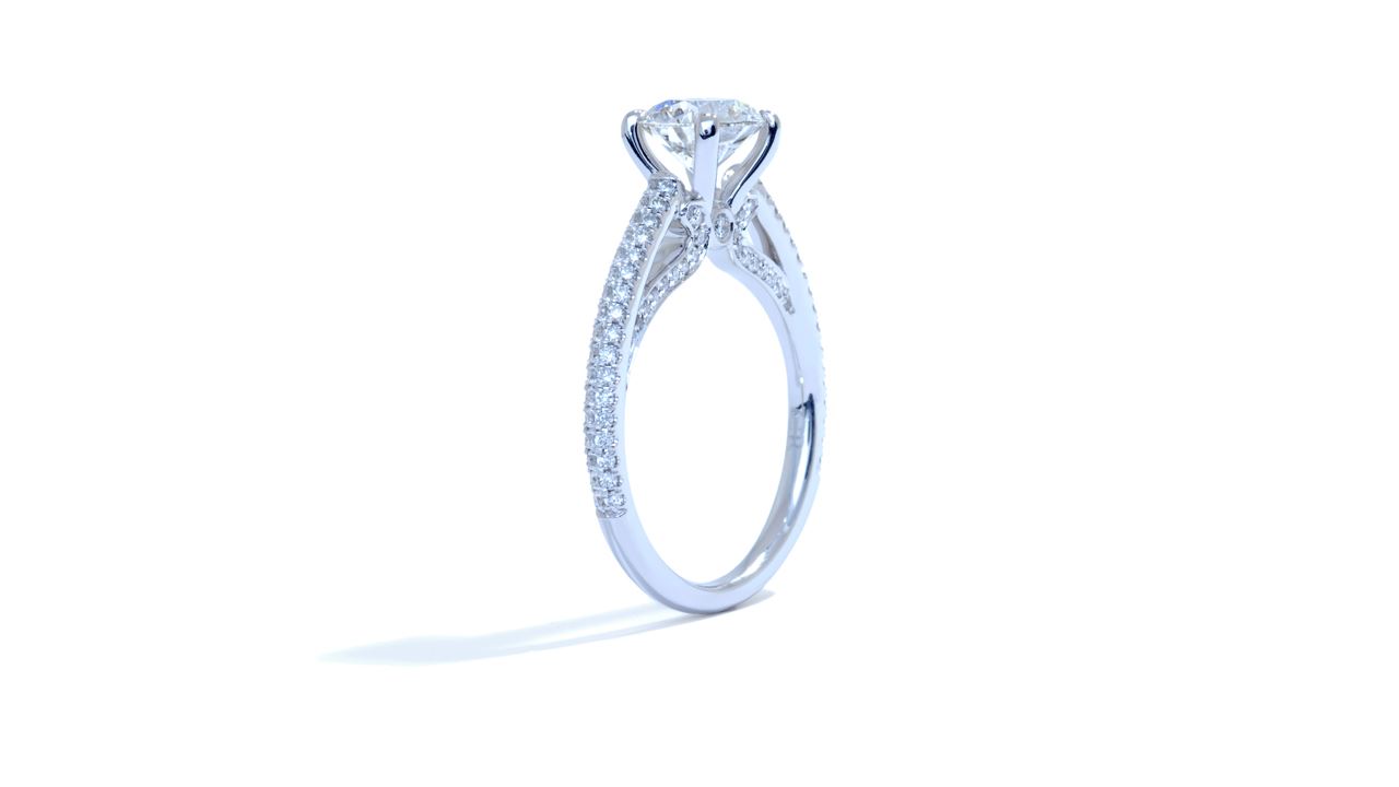 ja2823_d4627 - Vintage Micropave Diamond Band Engagement Ring at Ascot Diamonds
