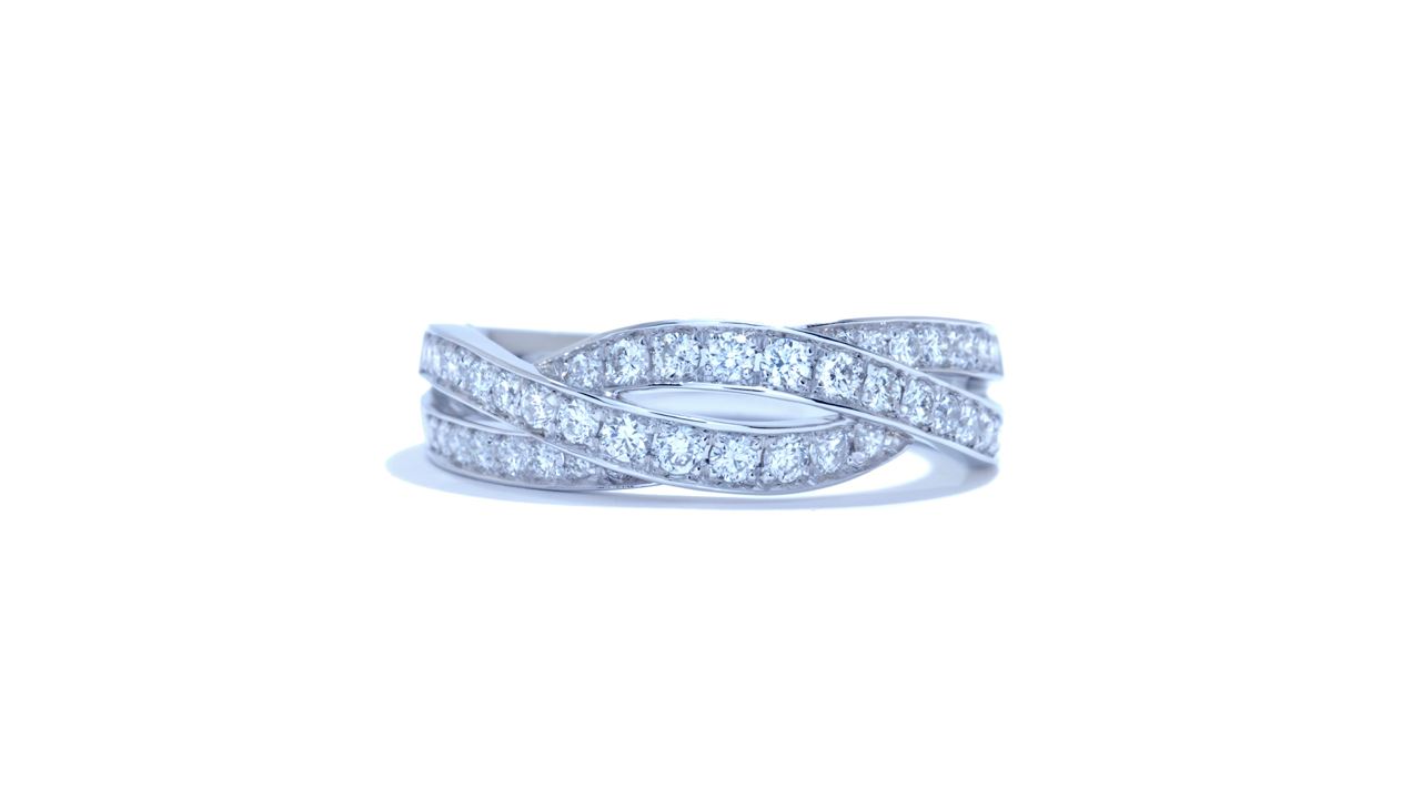 ja3178 - Micropave Twist Diamond Wedding Ring at Ascot Diamonds