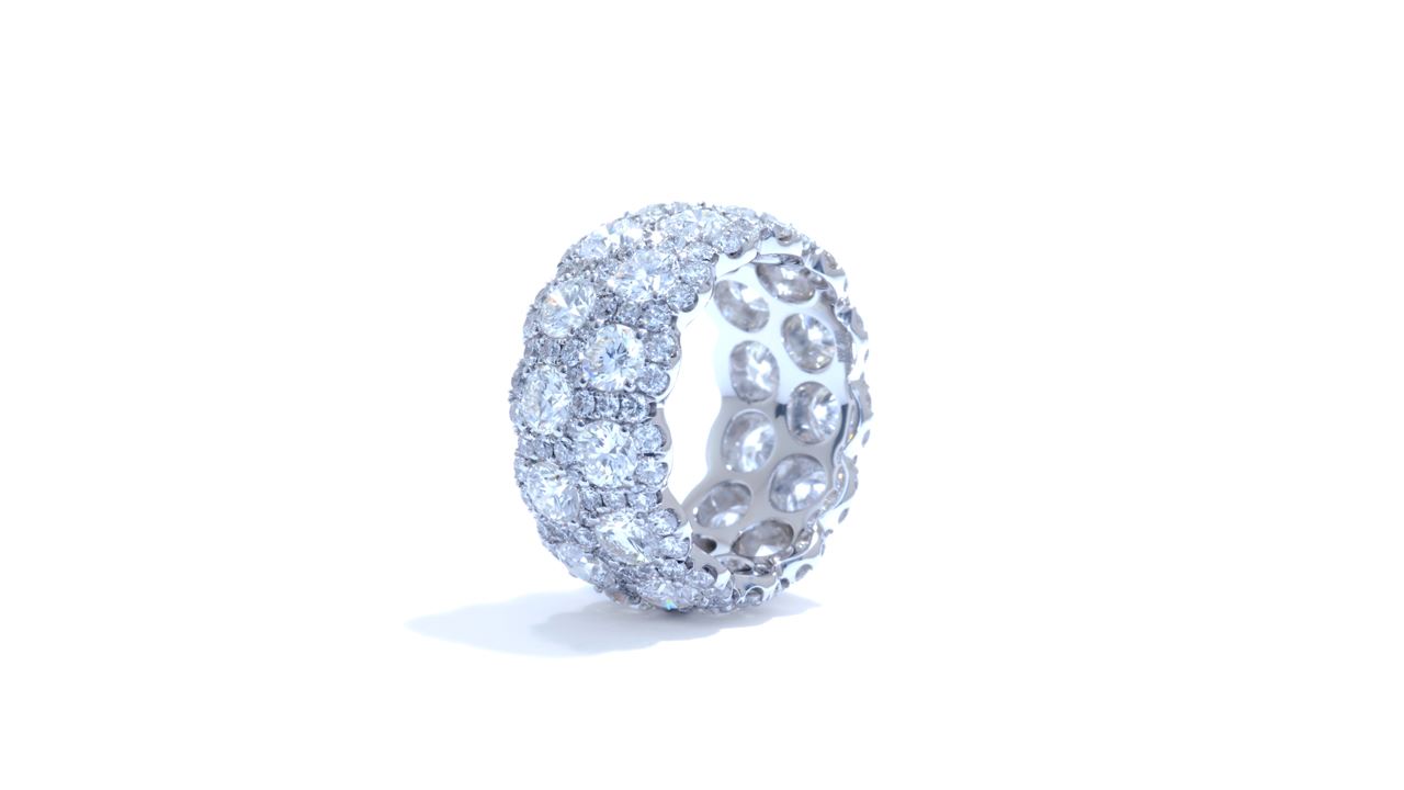ja3185 - Anniversary Diamond Eternity Band 6.90 ct. tw. (in 18k white gold) at Ascot Diamonds