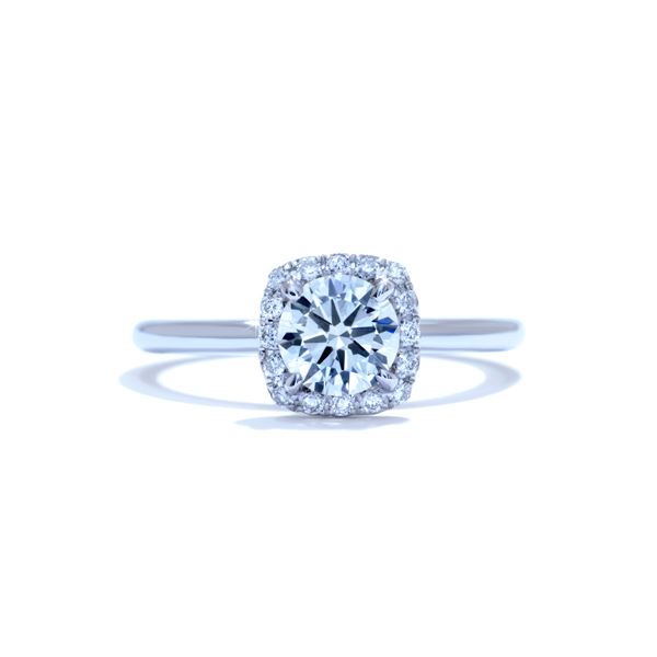 Round Cut Lab Diamond Engagement Ring Ascot Diamonds