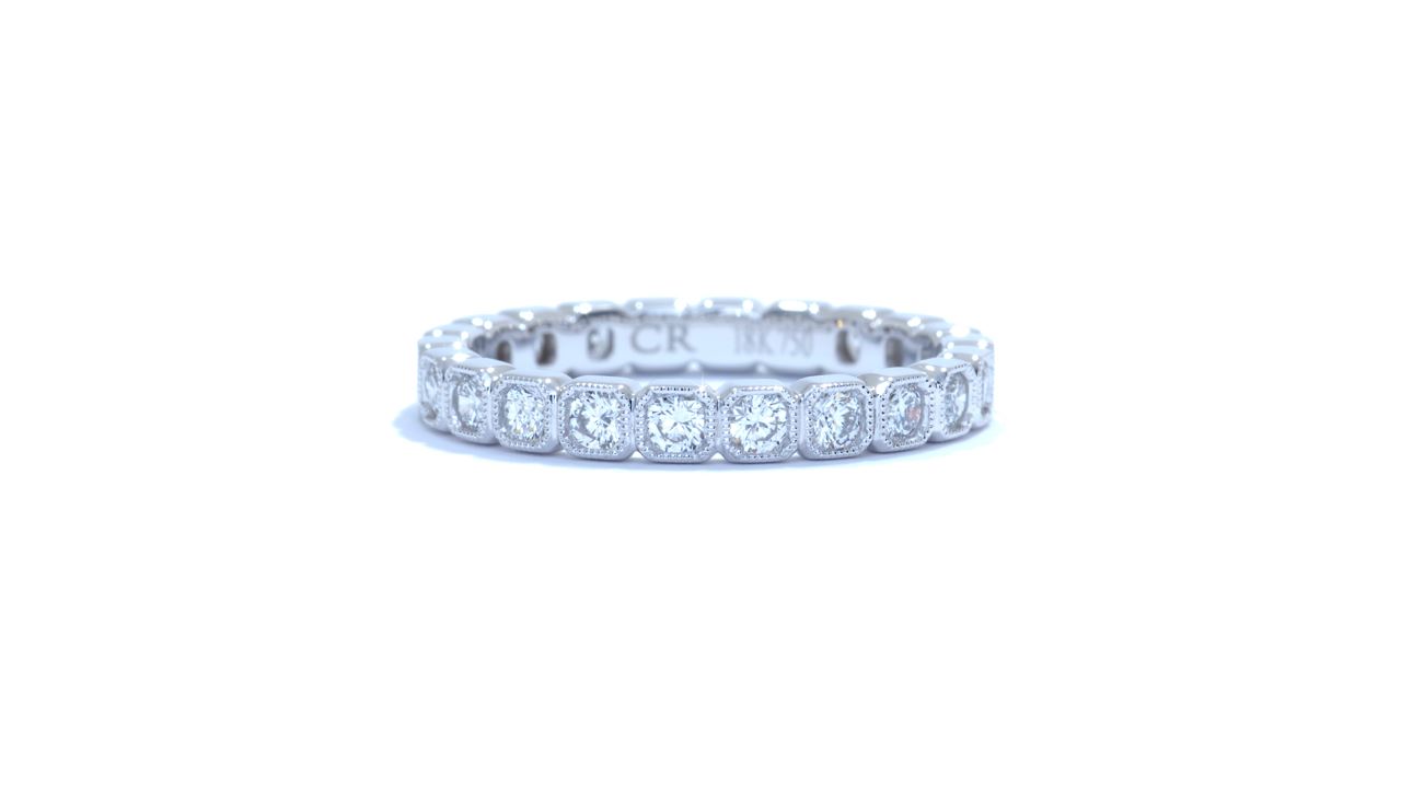 ja3883 - Vintage Diamond Stackable Band 0.81 ct. tw. (in 18k white gold) at Ascot Diamonds
