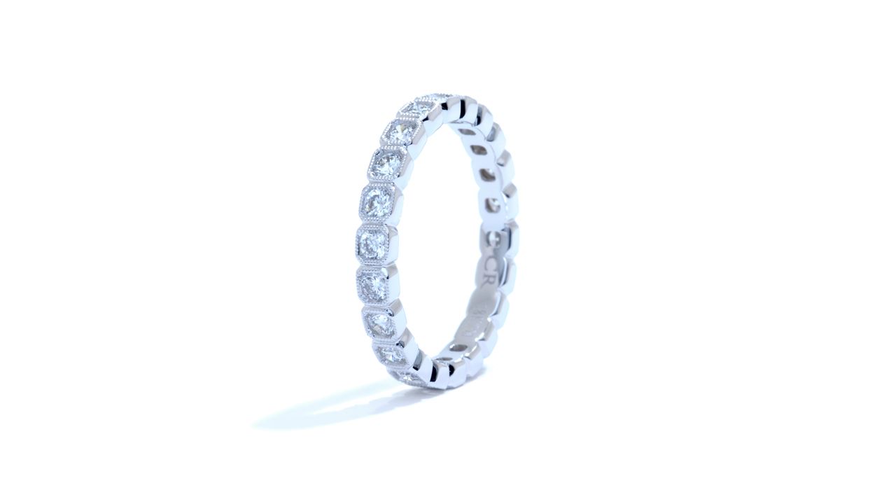 ja3883 - Vintage Diamond Stackable Band 0.81 ct. tw. (in 18k white gold) at Ascot Diamonds