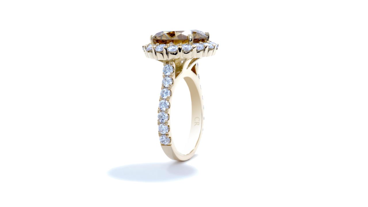 ja4382_d3955 - French-Set Round Halo Diamond Band Engagement Ring at Ascot Diamonds