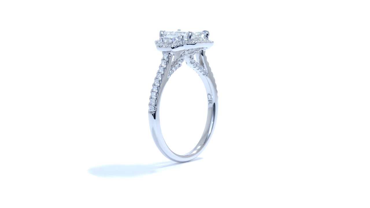 ja5358_d6401 - Emerald Cut Halo Diamond Ring at Ascot Diamonds