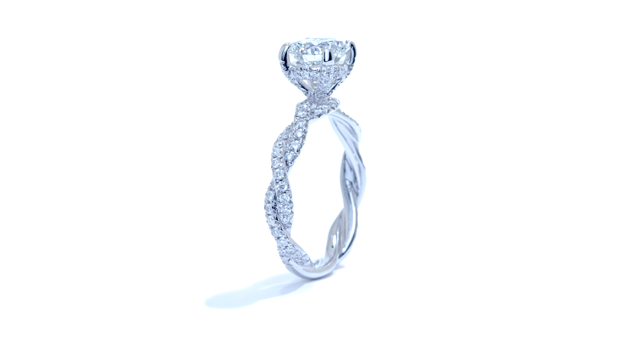 ja5544_d5269 - 1.33 ct. Solitaire Braided Band Diamond Ring at Ascot Diamonds