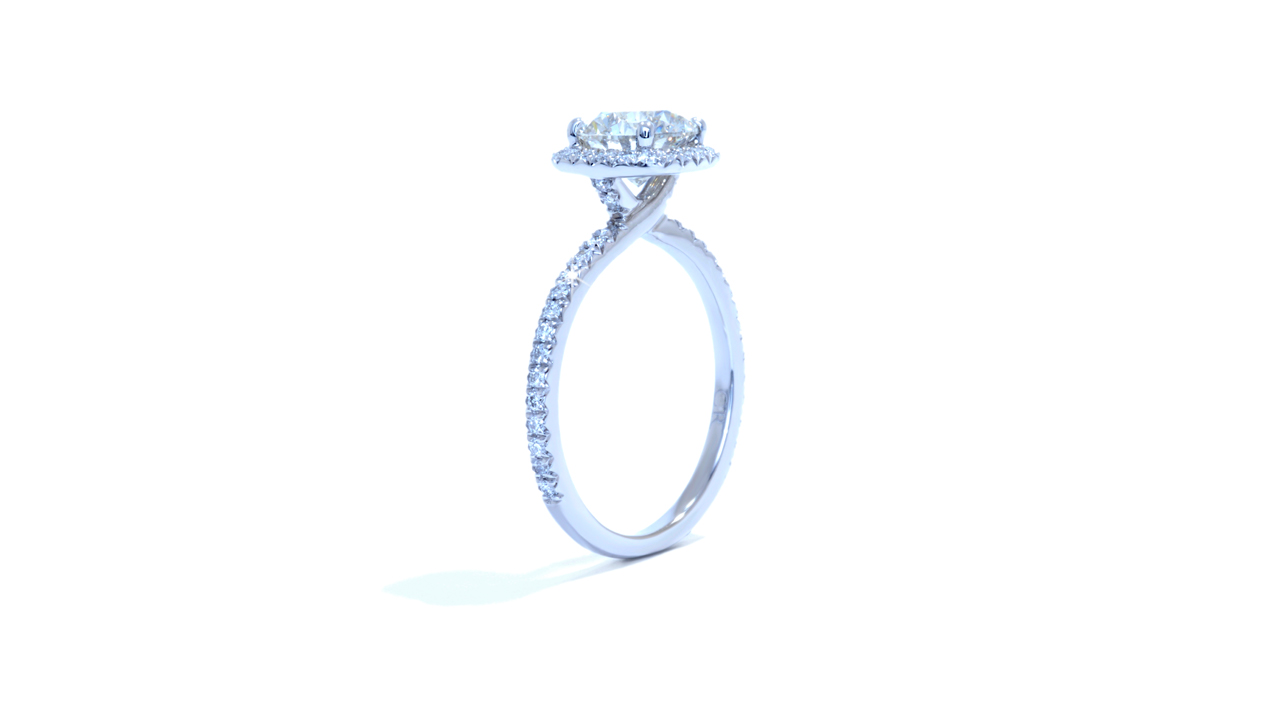 ja5548_d5253 - 1.11ct. Cushion Halo Diamond Engagement Ring at Ascot Diamonds