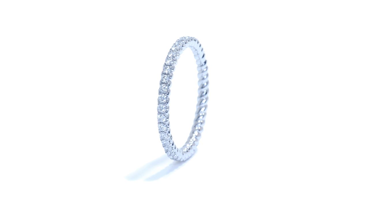 ja5631 - Rope Style Diamond Eternity Wedding Ring at Ascot Diamonds