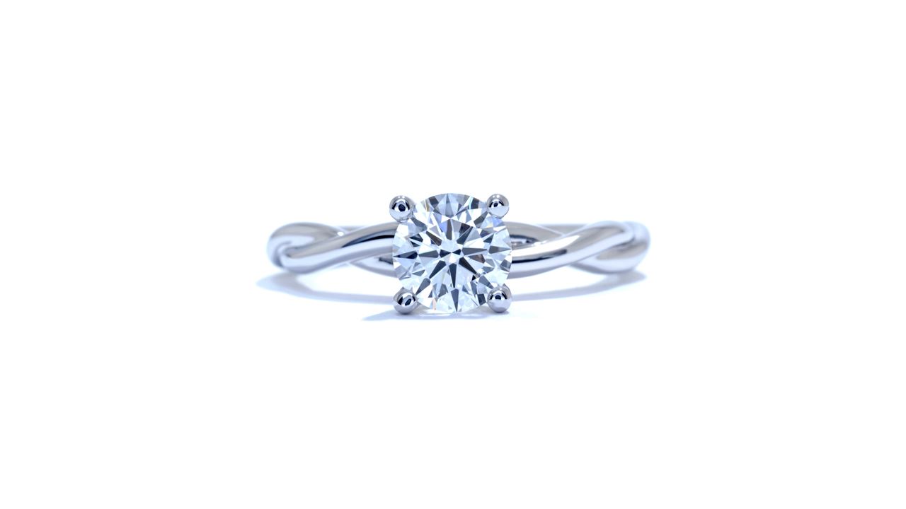 ja6404_d4391 - Solitaire Braided Band Engagement Ring at Ascot Diamonds