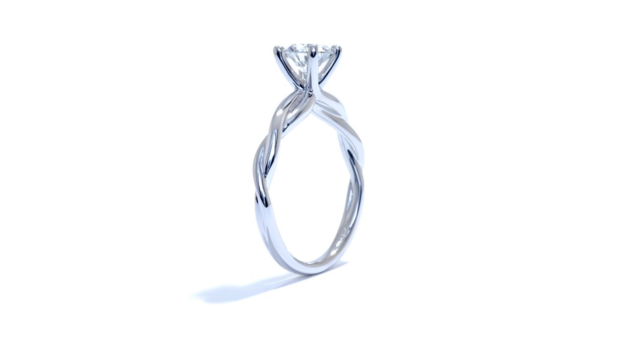 ja6404_d4391 - Solitaire Braided Band Engagement Ring at Ascot Diamonds