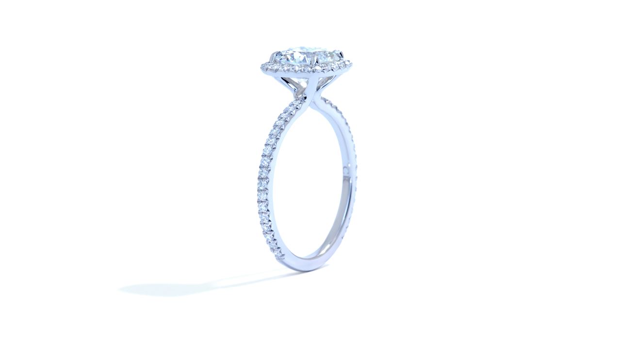 ja6657_d4770 - French-Set Cushion Halo Diamond Band Engagement Ring at Ascot Diamonds
