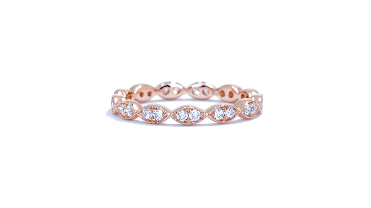 ja6901 - Rose Gold Diamond Stackable Band 0.35 ct. tw. (in 18k rose gold) at Ascot Diamonds