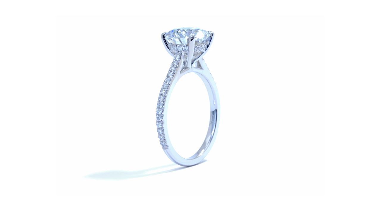 ja7002_d5029 - Solitaire French-Set Diamond Band Engagement Ring at Ascot Diamonds