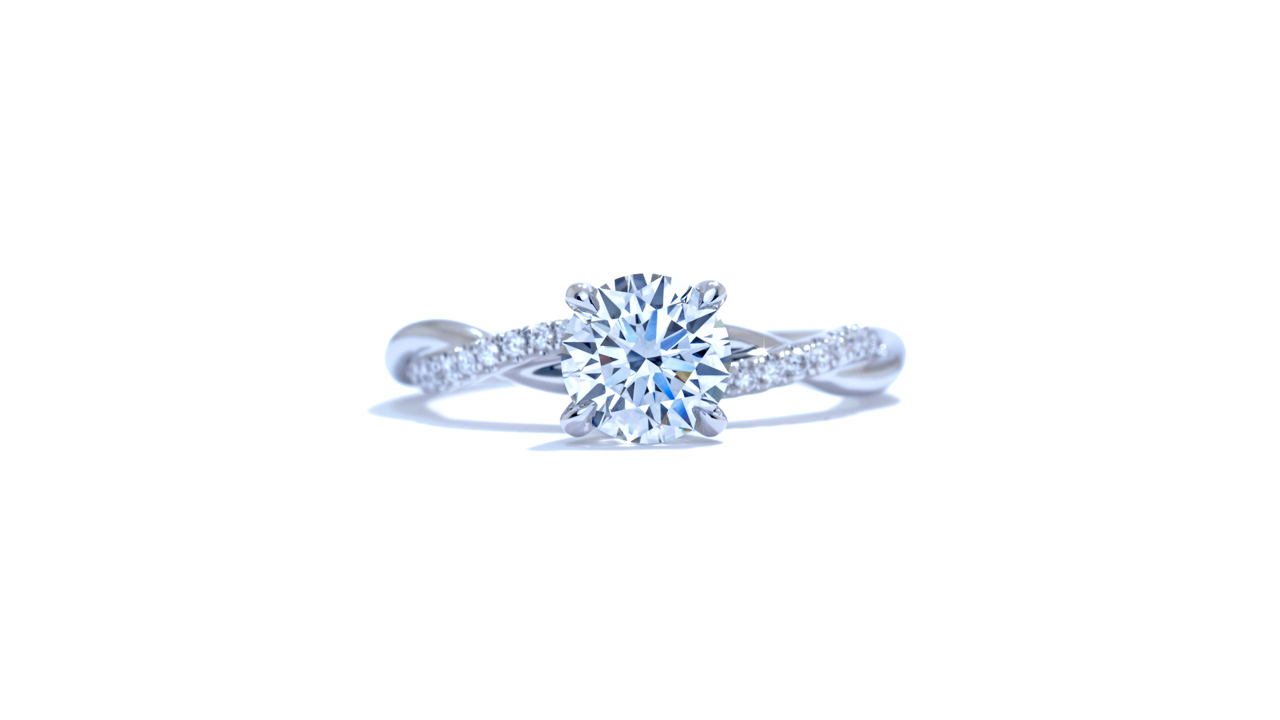 ja7063_lgd1529 - 1.2 ct. Braided Diamond Engagement Ring at Ascot Diamonds