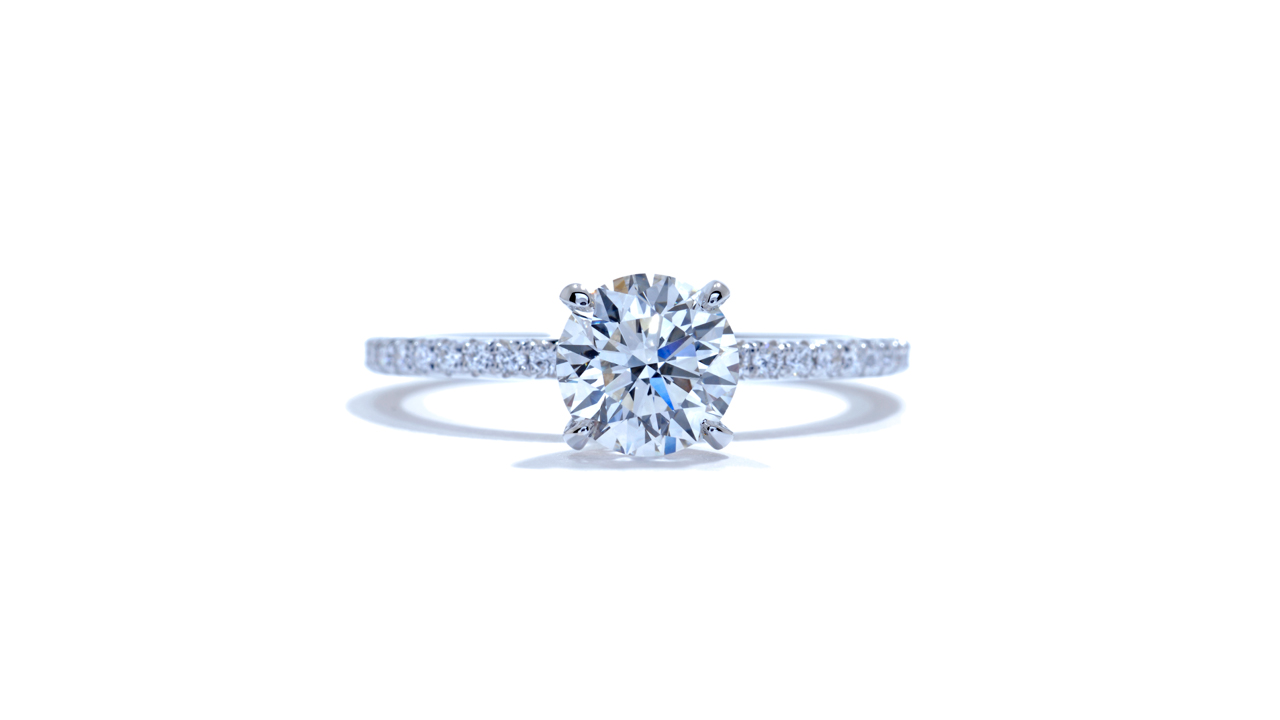 ja7075_d5449 - 0.90 ct. Round Diamond Engagement Ring at Ascot Diamonds