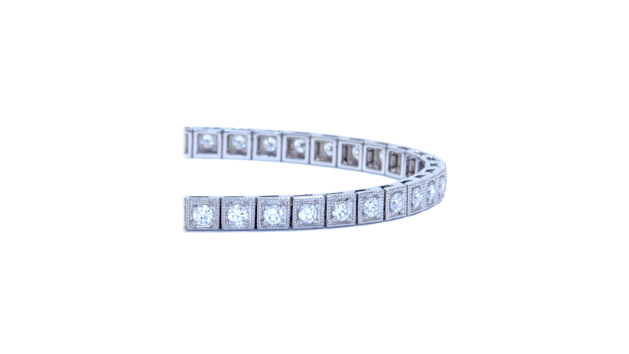 ja7118 - Vintage Diamond Bracelet 2.74 ct. tw. (in 14k white gold) at Ascot Diamonds