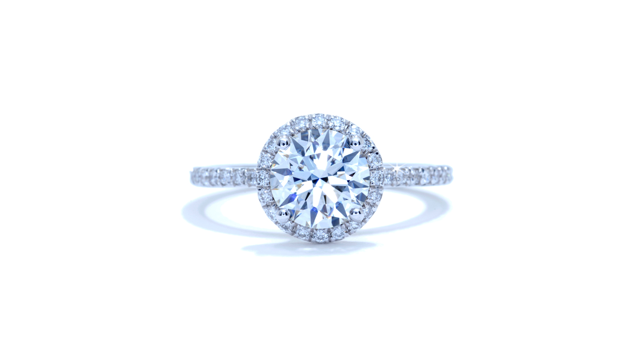 ja7548_d5541 - Round Cut Diamond Halo Engagement Ring at Ascot Diamonds