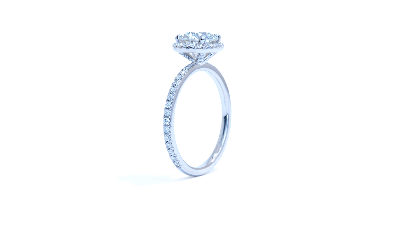 ja7548_d5541 - Round Cut Diamond Halo Engagement Ring at Ascot Diamonds