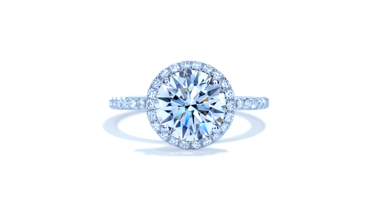 ja7550_lgdp3853 - Round Halo Diamond Engagement Ring at Ascot Diamonds