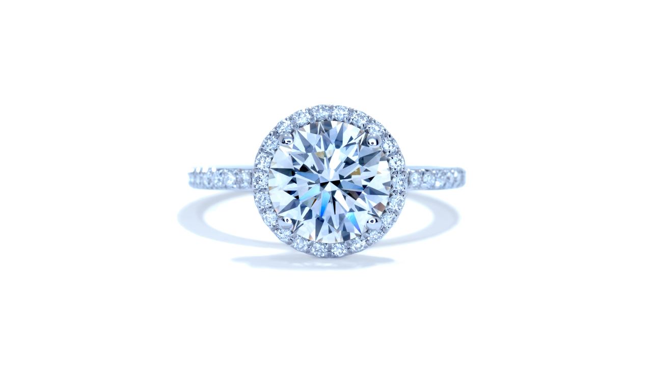 ja7551_d5001 - 1.70ct. Round Diamond Halo Engagement Ring at Ascot Diamonds