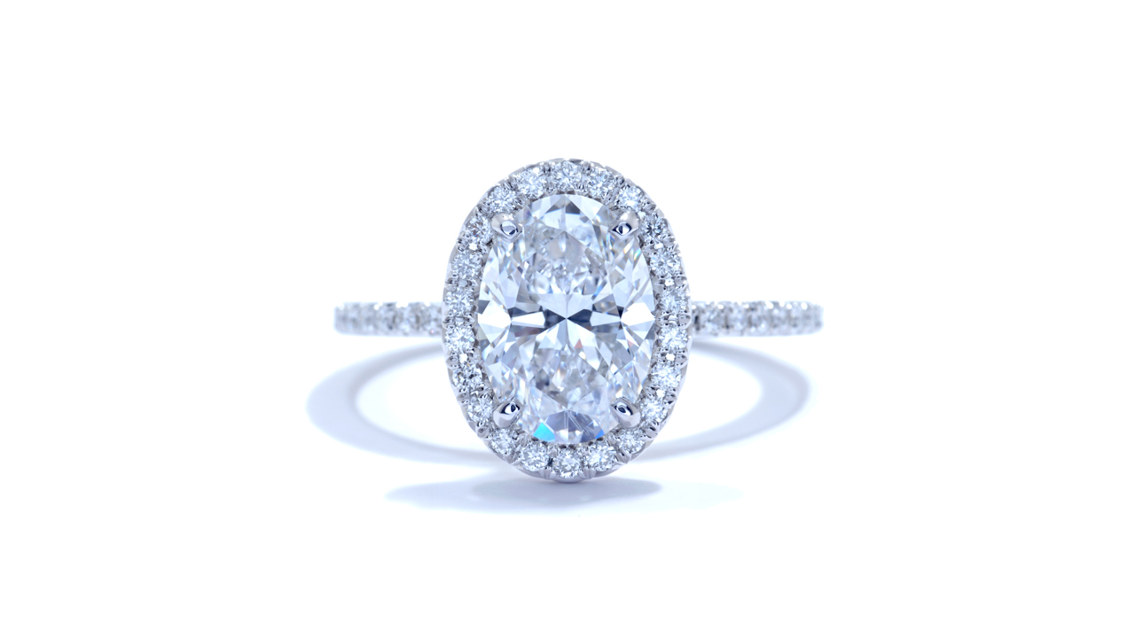 ja7585_d5629 - Oval Diamond Halo Engagement Ring at Ascot Diamonds
