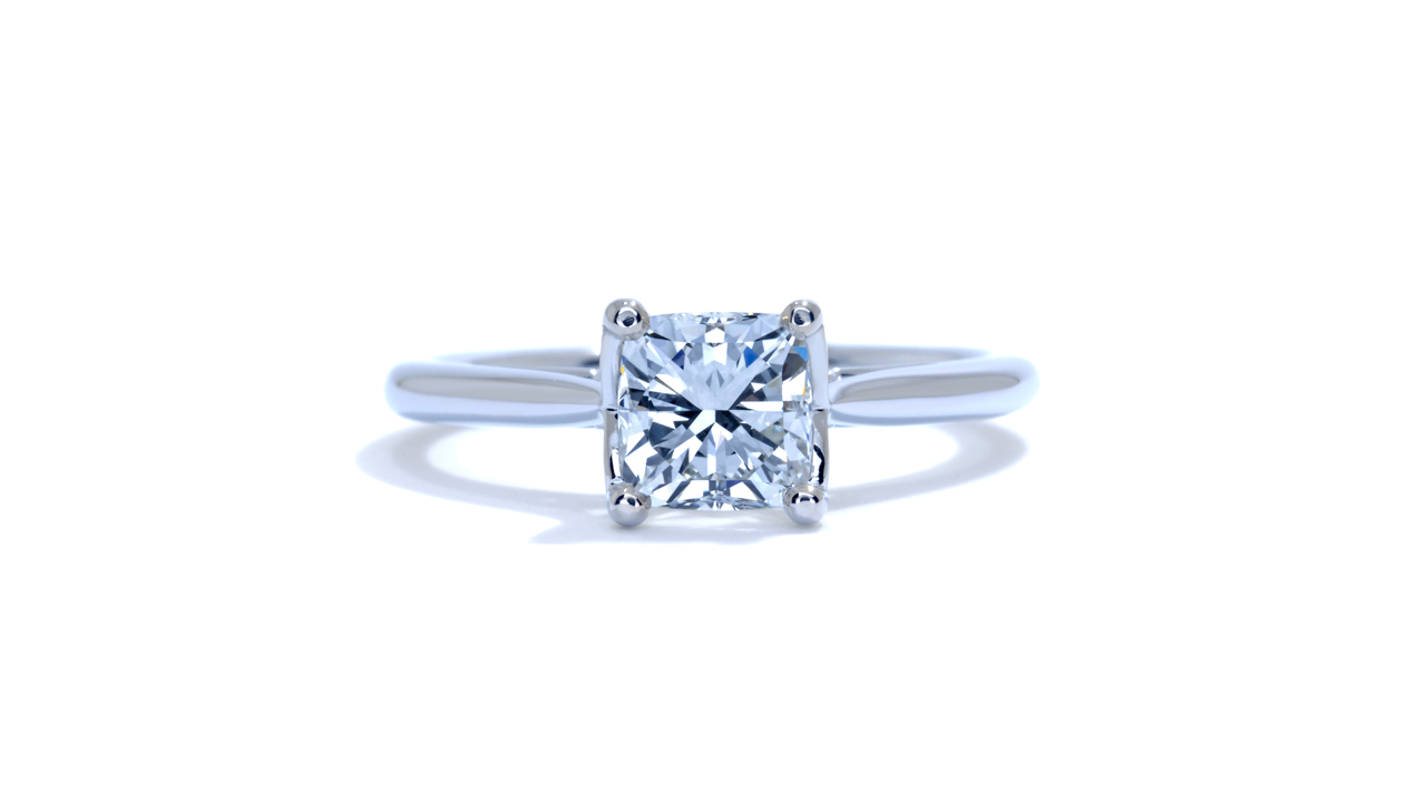 ja7653_d5346 - Cushion Cut Solitaire Diamond Engagement Ring at Ascot Diamonds