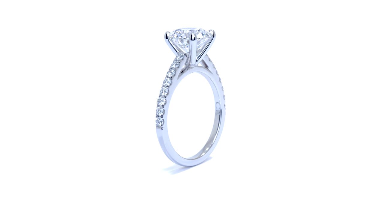 ja7685_d5095 - Round Engagement Ring. Handcrafted in 18k white gold at Ascot Diamonds