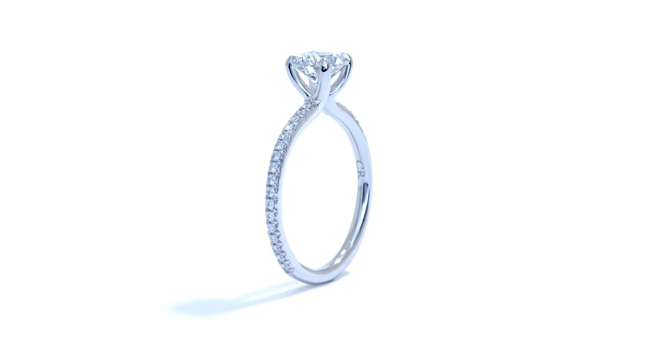 ja7695_d4767 - French-Set Solitaire Diamond Band Engagement Ring at Ascot Diamonds