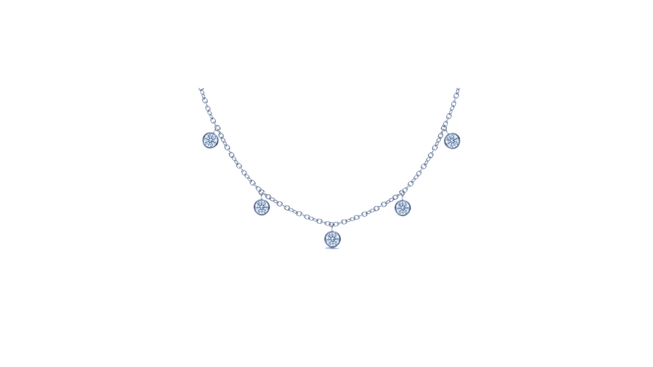 ja8250 - 1 carat Diamond Bezel Necklace at Ascot Diamonds