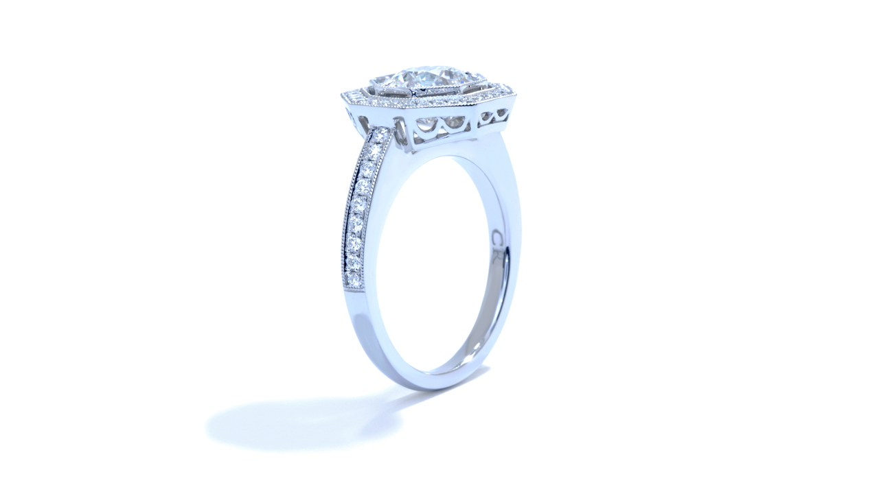 ja8396_lgd1068 - 1.7 ct Round Lab Created Diamond Ring  at Ascot Diamonds