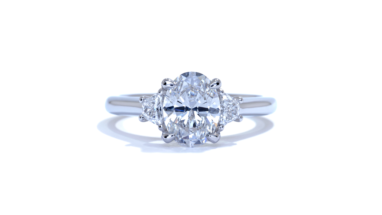 ja8518_d5671 - Platinum Three Stone Diamond Engagement Ring at Ascot Diamonds