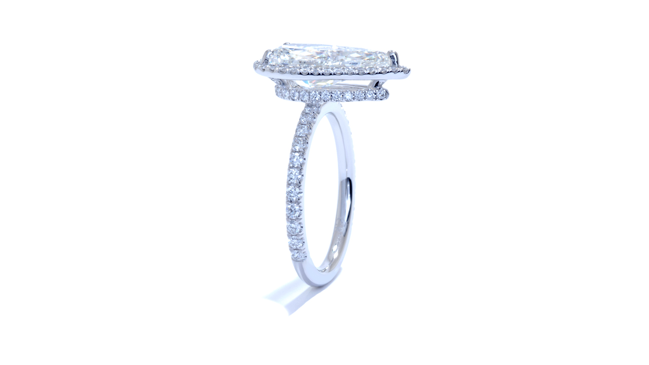 ja8590_d5307 - 3.29ct Pear Shaped Halo Engagement Ring at Ascot Diamonds