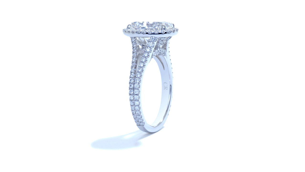ja8609_lgd2712 - 2ct Oval Halo Diamond Engagement Ring at Ascot Diamonds