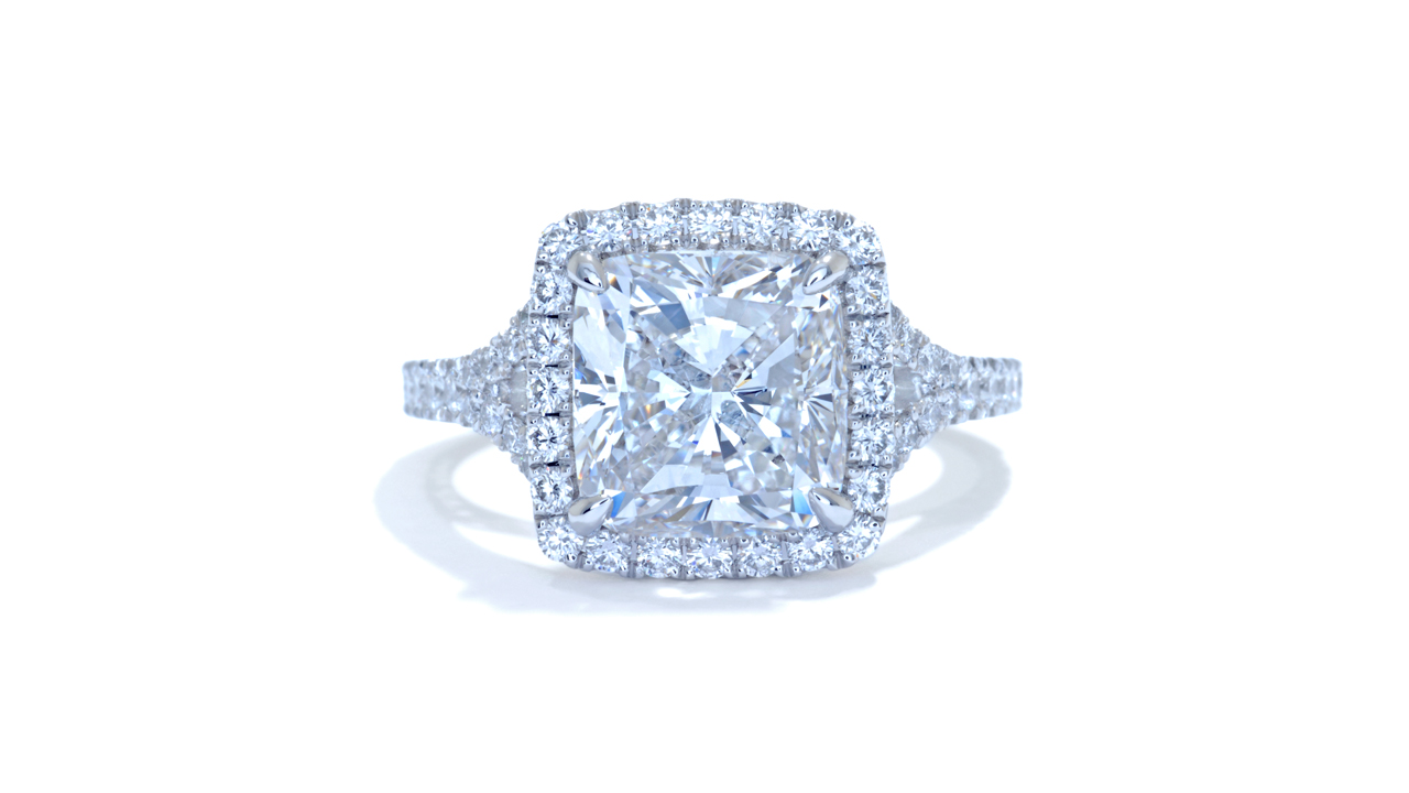 ja8702_d1830a - 4 ct Cushion Cut Diamond Ring at Ascot Diamonds