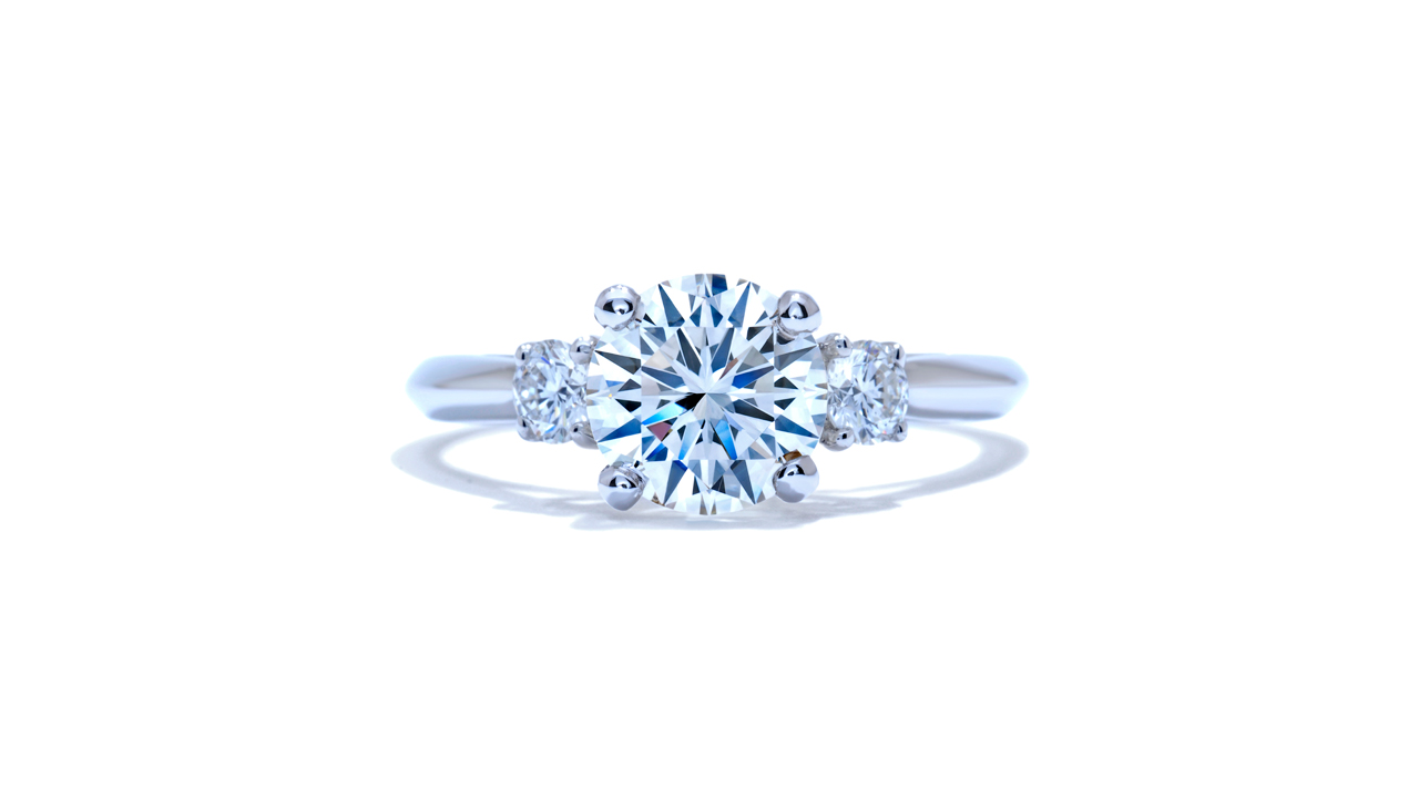 ja8935_lgd2166 - Classic Three Stone Diamond Engagement Ring at Ascot Diamonds