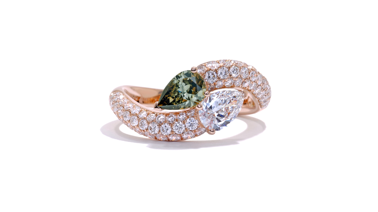 ja9129 - Serpentine Custom Diamond Ring 1.72 ct.  at Ascot Diamonds