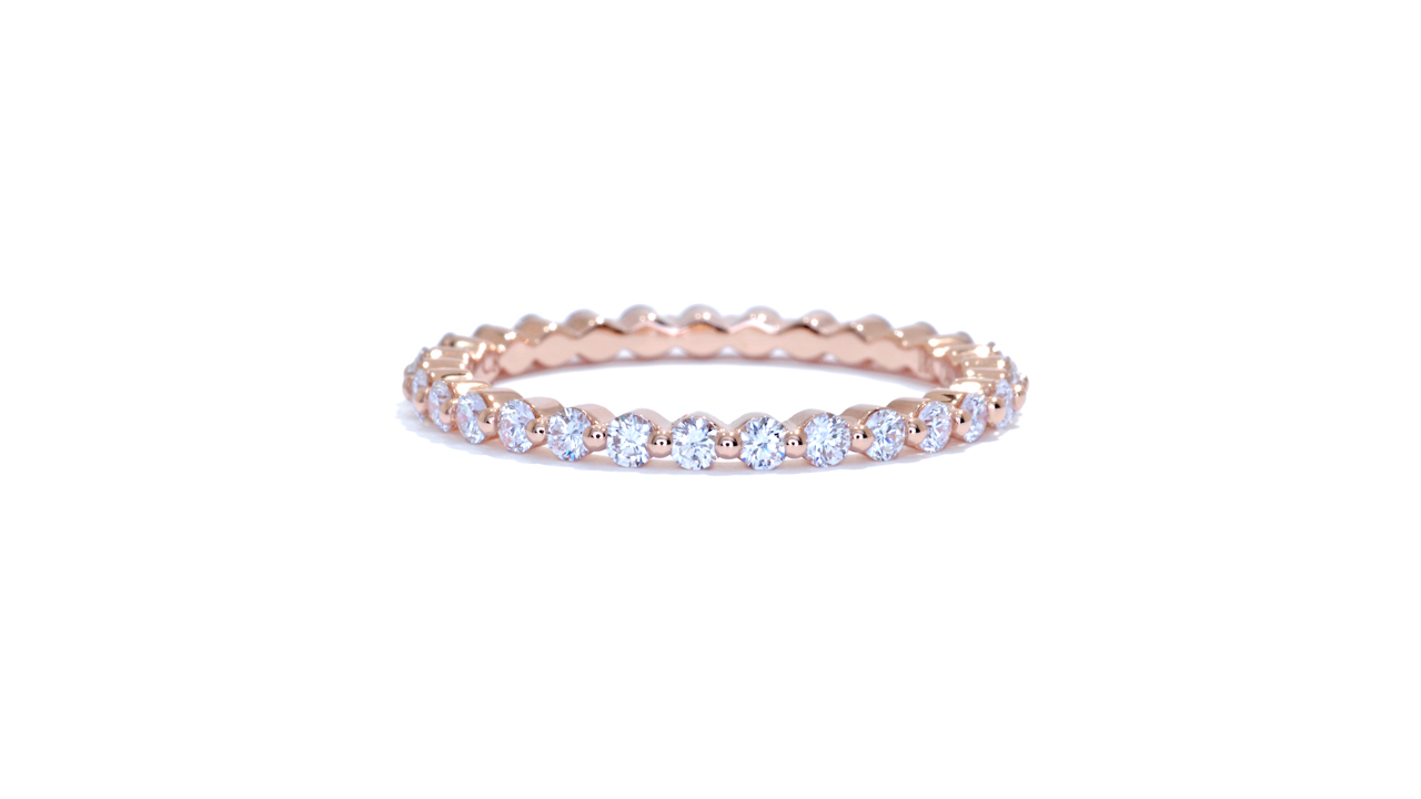 ja9164 - Stacking Rose Gold Diamond Eternity Ring  at Ascot Diamonds