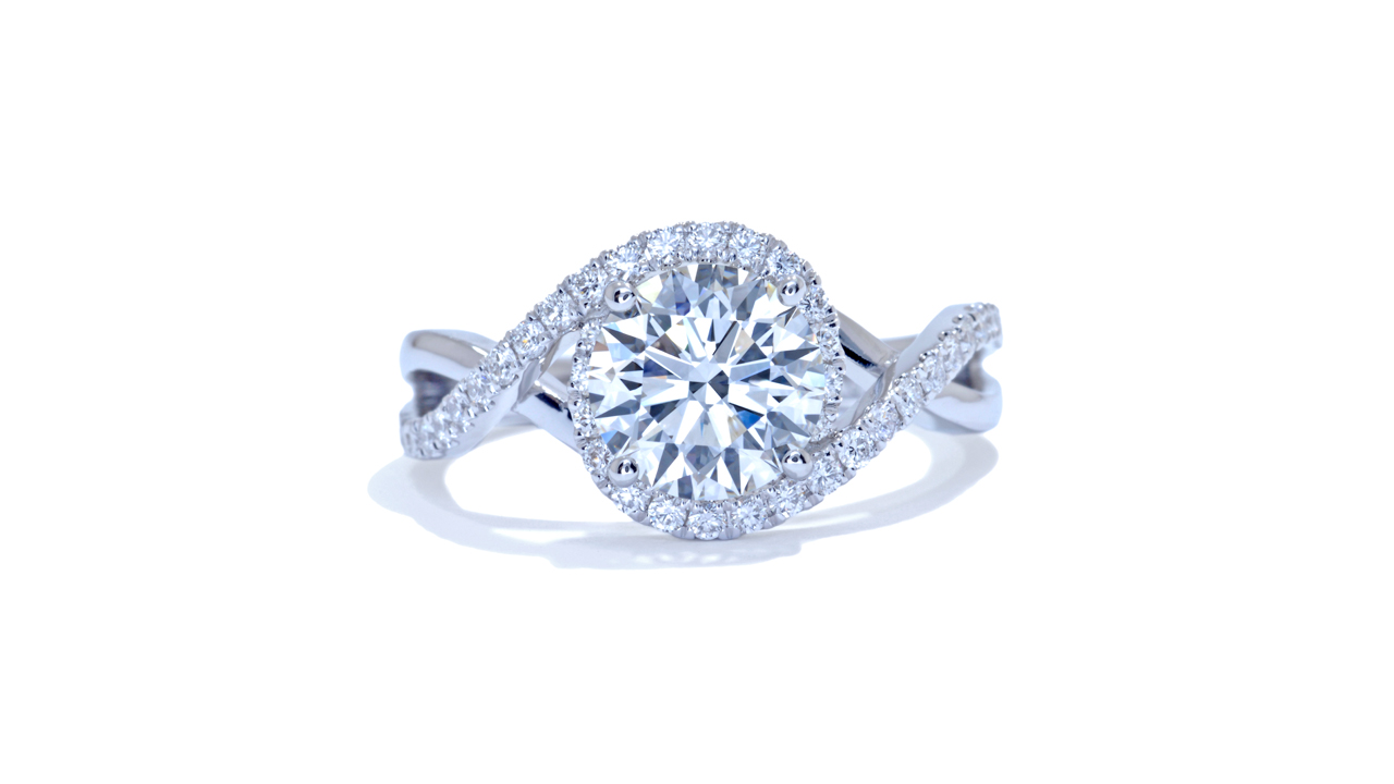 ja9363_lgd1644 - 1.2 ct. Round Diamond Swirl Engagement Ring at Ascot Diamonds