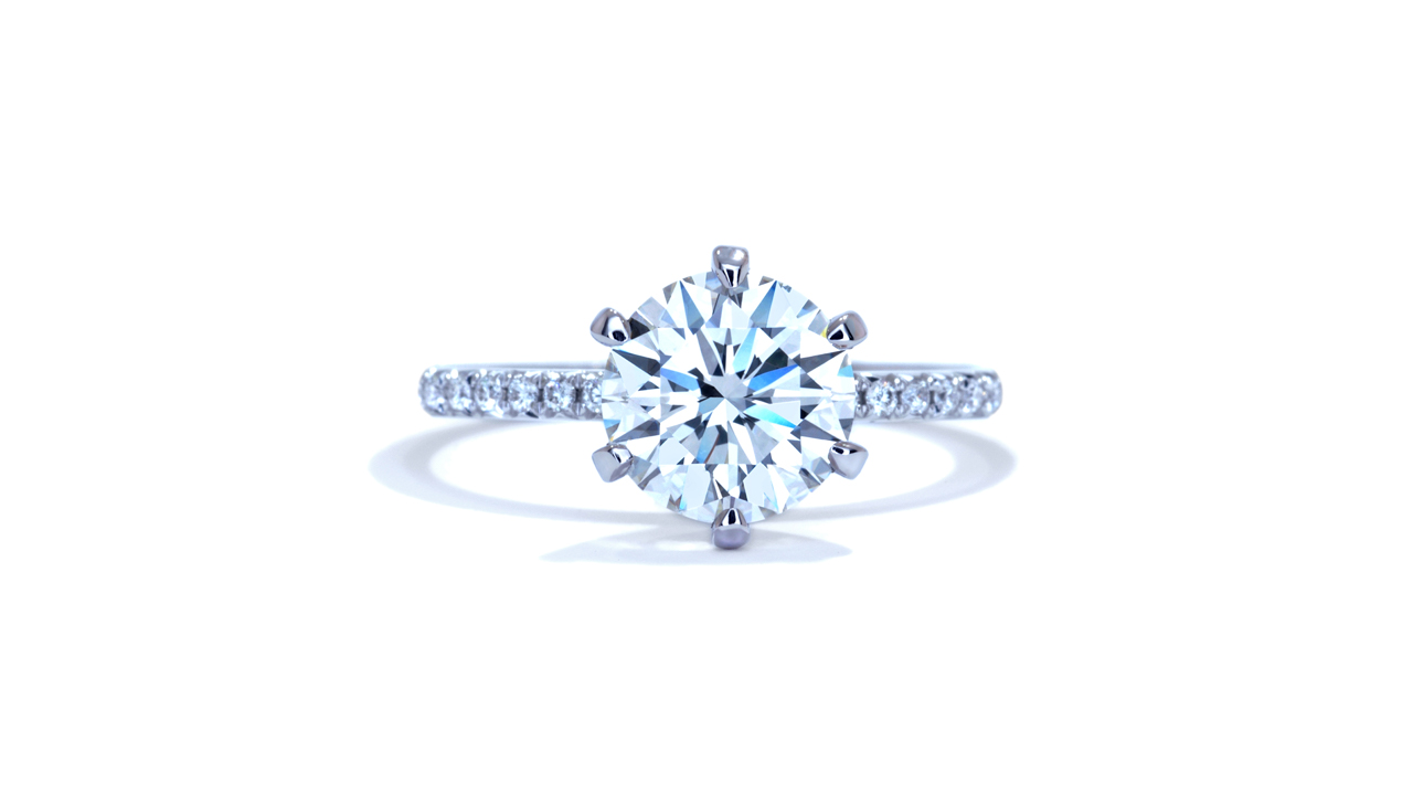 ja9609_d5497 - 6 Prong Solitaire Round Diamond Ring at Ascot Diamonds