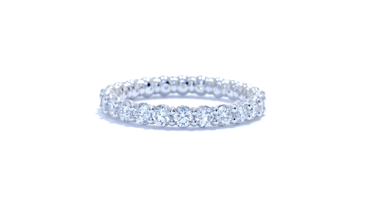 jb1048 - Platinum Floating Diamond Wedding Ring at Ascot Diamonds