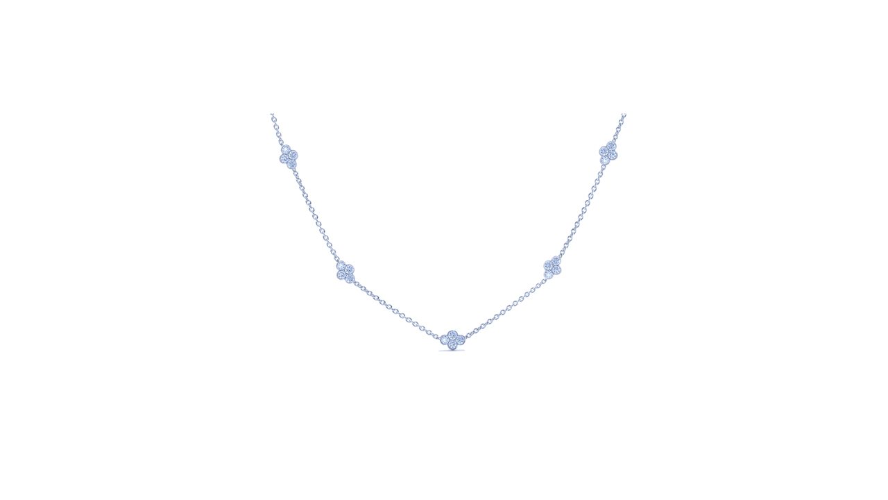 jb1484 - Diamond Cluster Necklace | 1.65 ct. t.w. at Ascot Diamonds