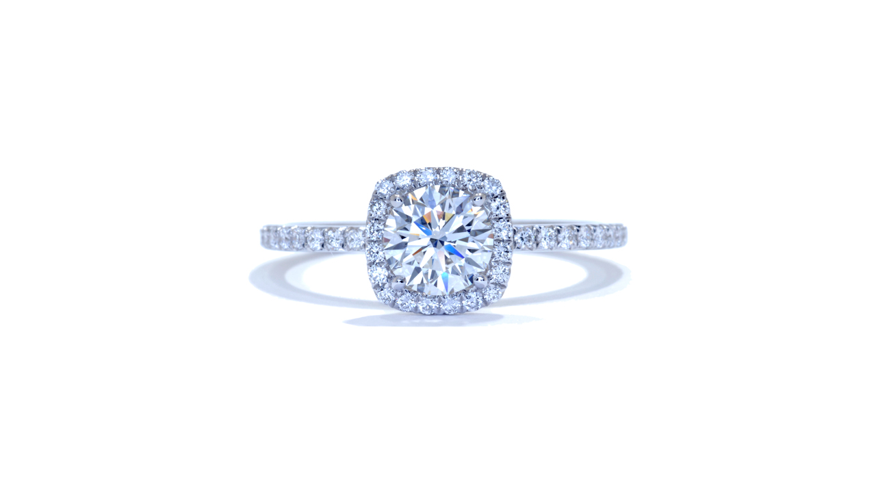 jb1715_d6002 - 1.00 ct. Round Diamond Halo Engagement Ring at Ascot Diamonds