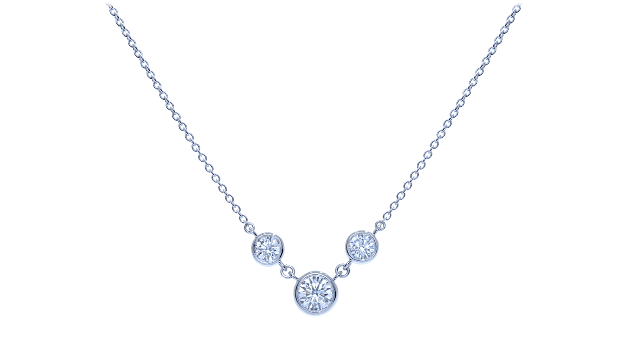 jb1998 - Bezel Set Diamond Necklace 0.58 ct. tw. at Ascot Diamonds